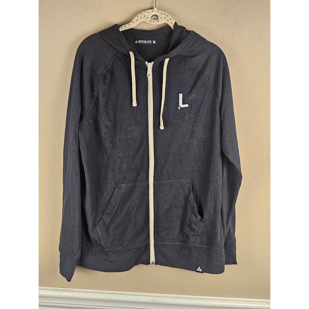 American Giant‎ Womens Black Full Zip Hoodie Jacket XL